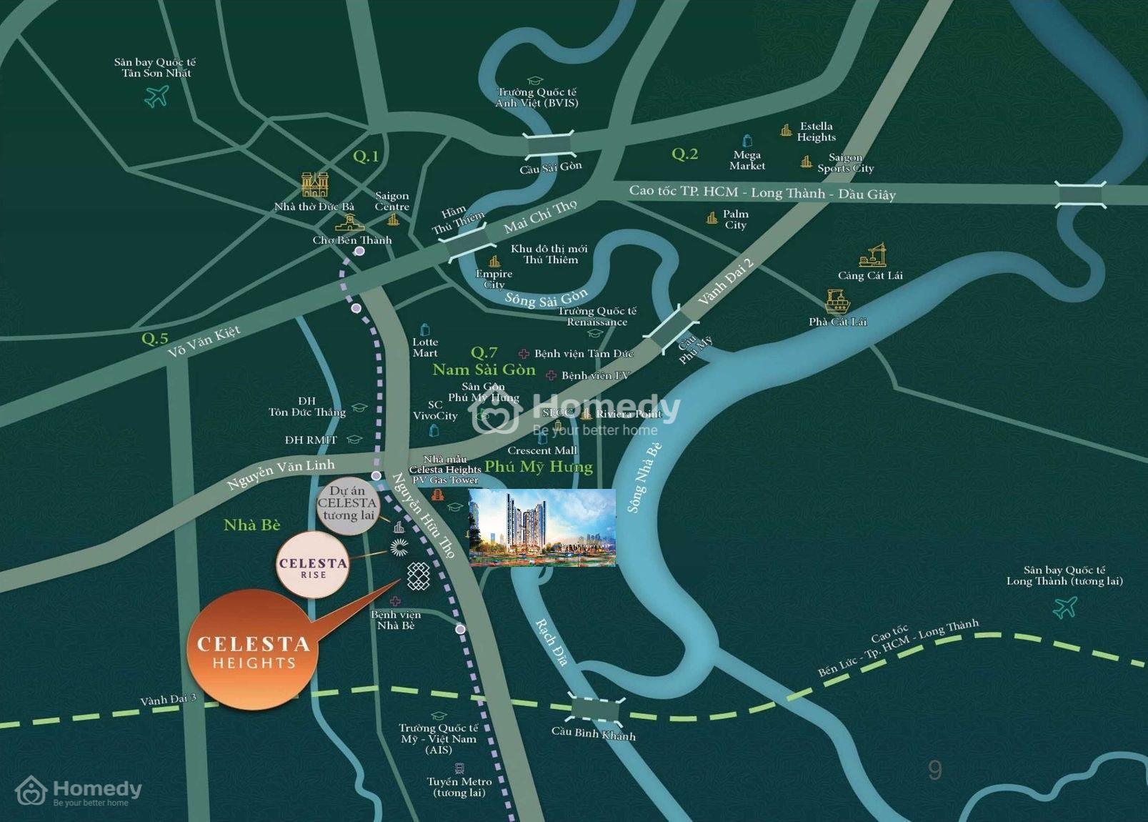 Vị trí dự án ESSENSIA Nam Sài Gòn (Dragon Hill 3)