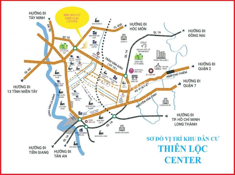 Vị trí dự án Thiên Lộc Center