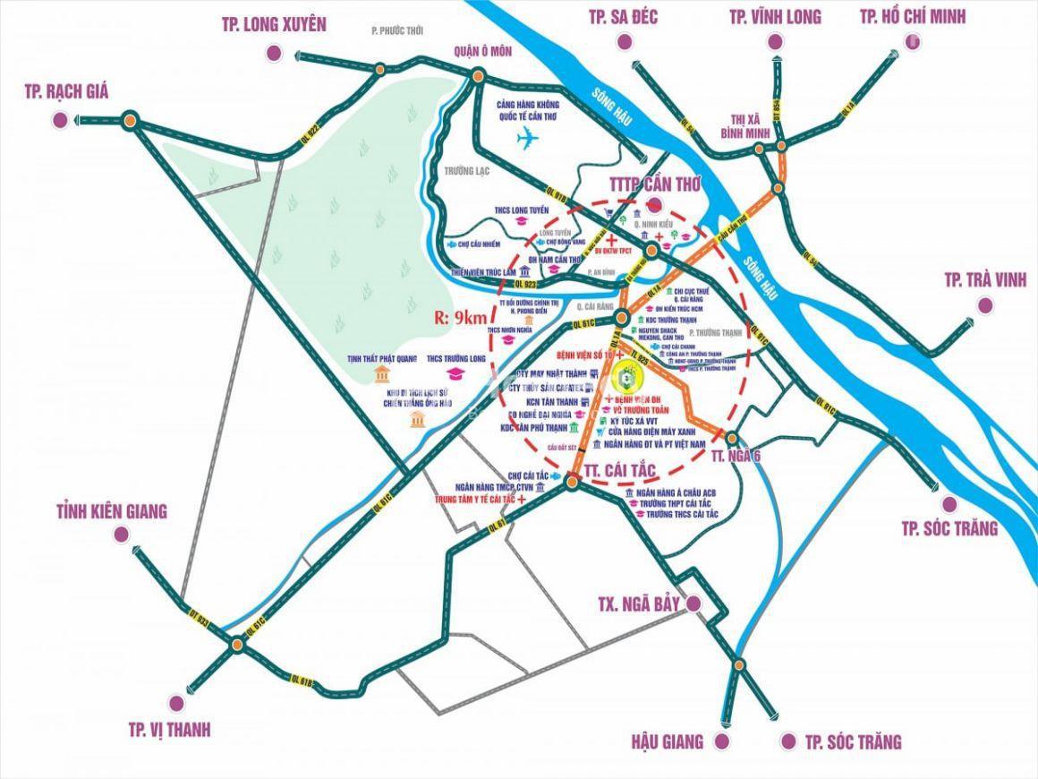 Vị trí dự án Tây Đô Plaza