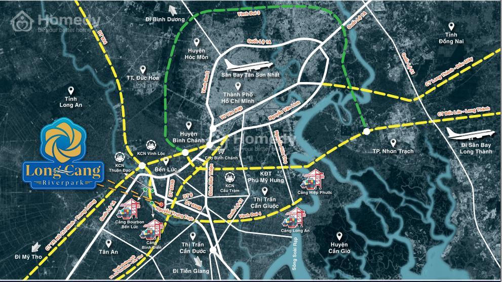Bản đồ vệ tinh dự án Long Cang Riverpark