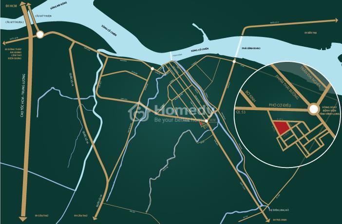 Vị trí dự án Vĩnh Long Center