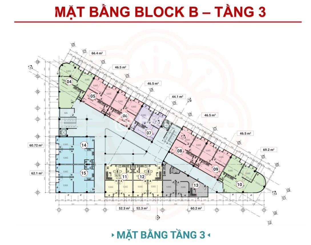 Mặt bằng dự án Vĩnh Long Center
