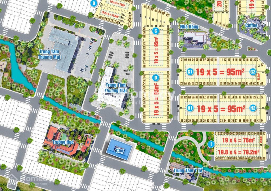 Mặt bằng dự án Khu đô thị Long Cang Residence