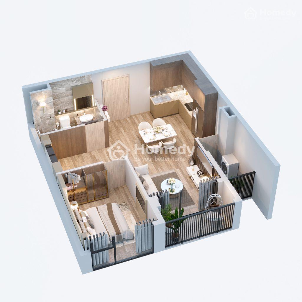 Thiết kế căn hộ 1PN