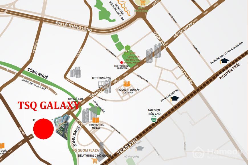 Vị trí dự án Khu đô thị Ngân Hà (TSQ Galaxy Vạn Phúc)
