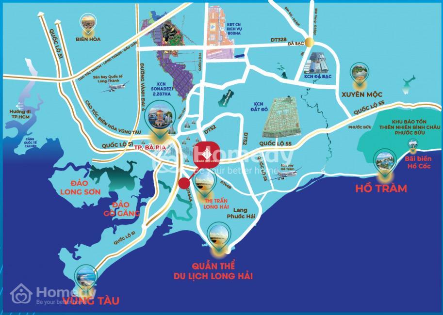 Vị trí dự án Bà Rịa City View