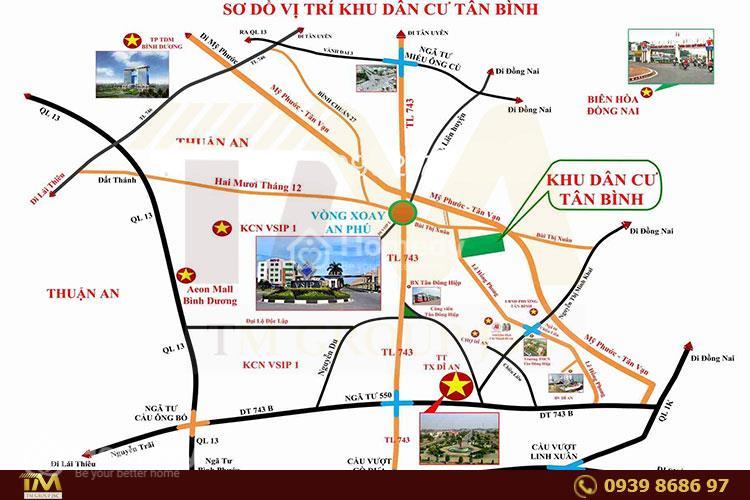 Vị trí dự án khu dân cư Tân Bình 