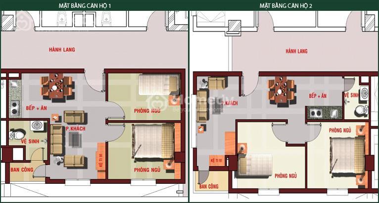 Mặt bằng căn hộ An Bình Plaza 1, 2