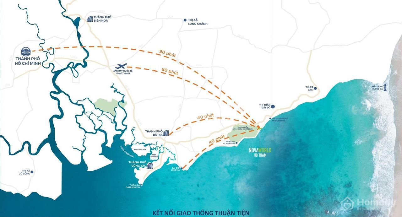 Vị trí dự án NovaWorld Hồ Tràm