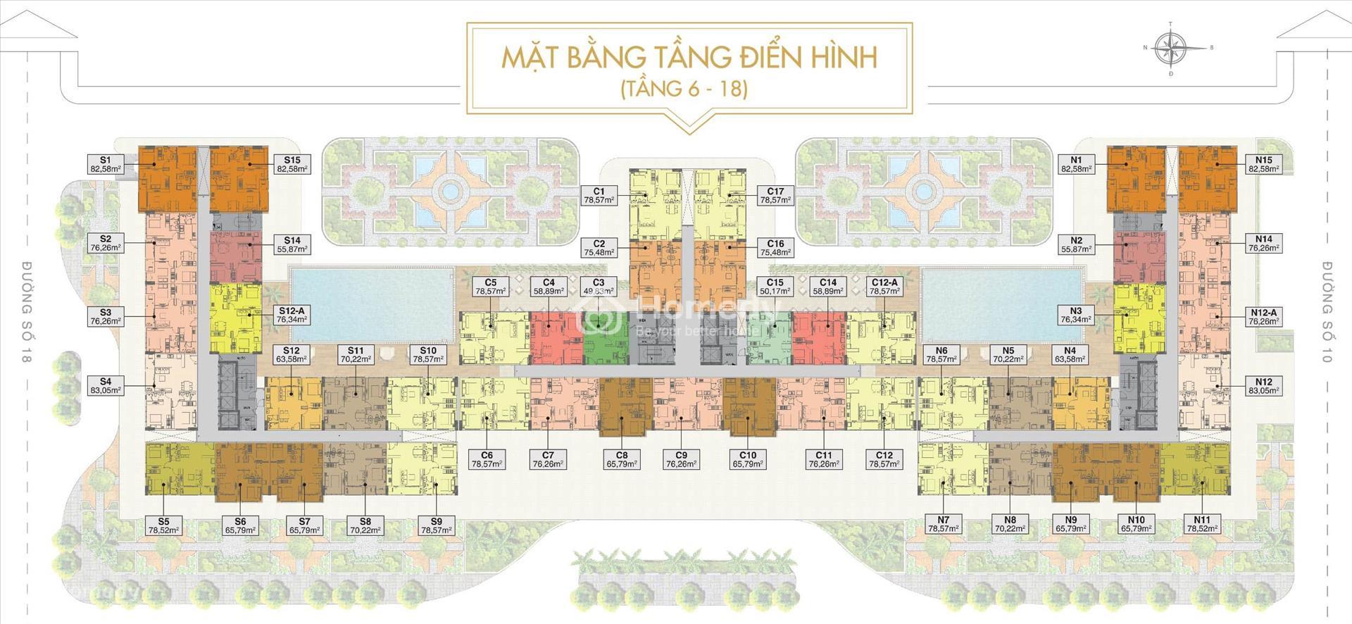 Mặt bằng dự án Saigon Mia 