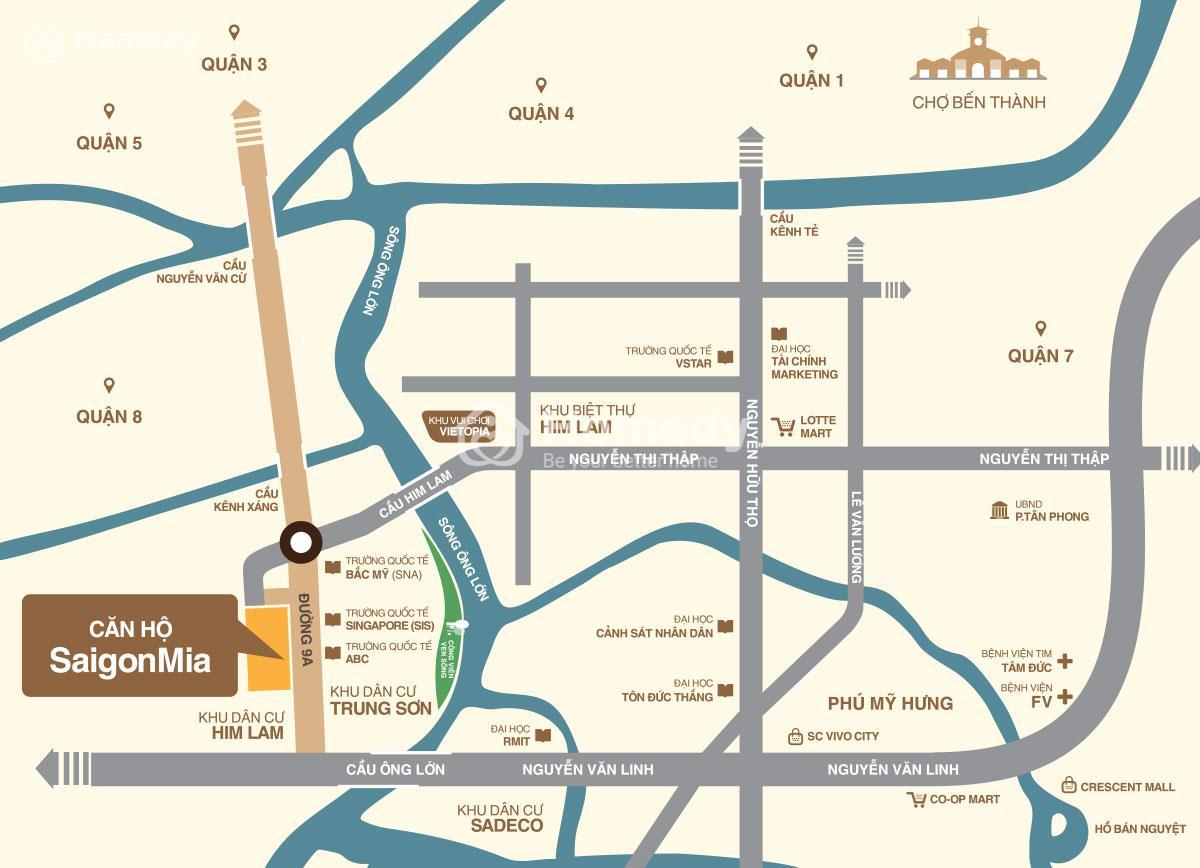 Vị trí dự án Saigon Mia 