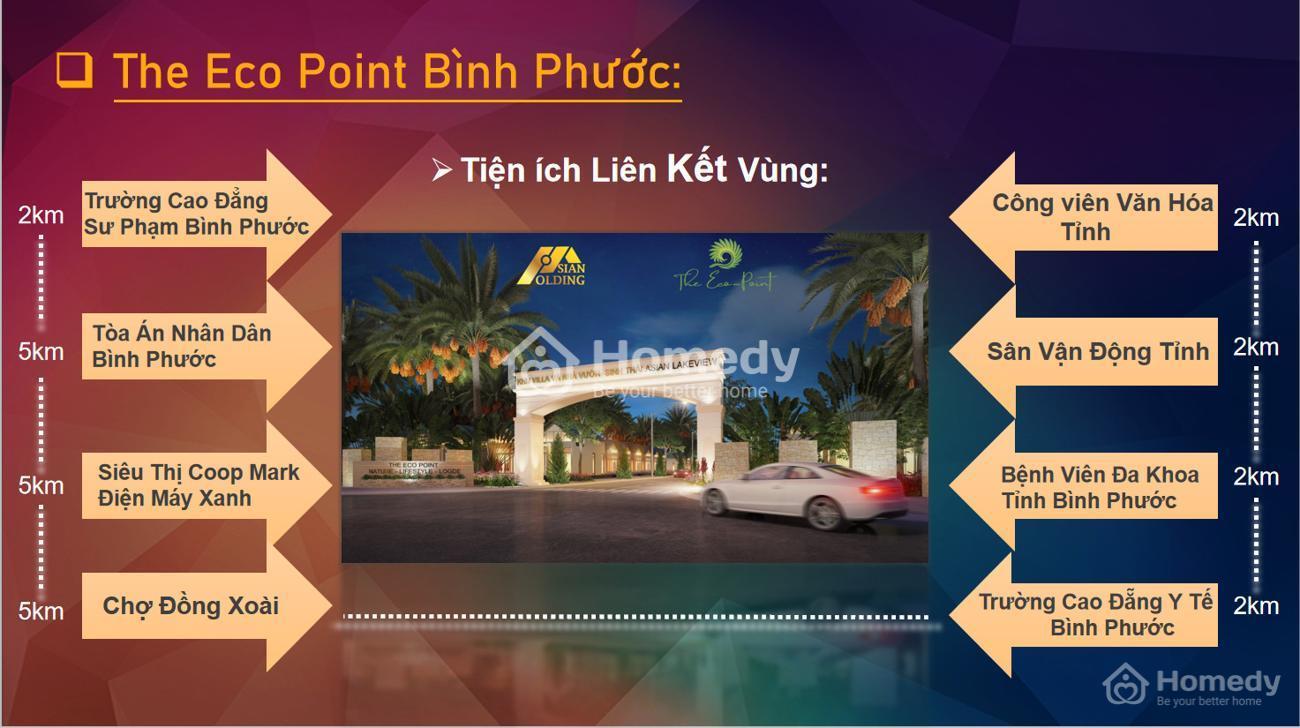 Tiện ích lên kết vùng The Eco Point