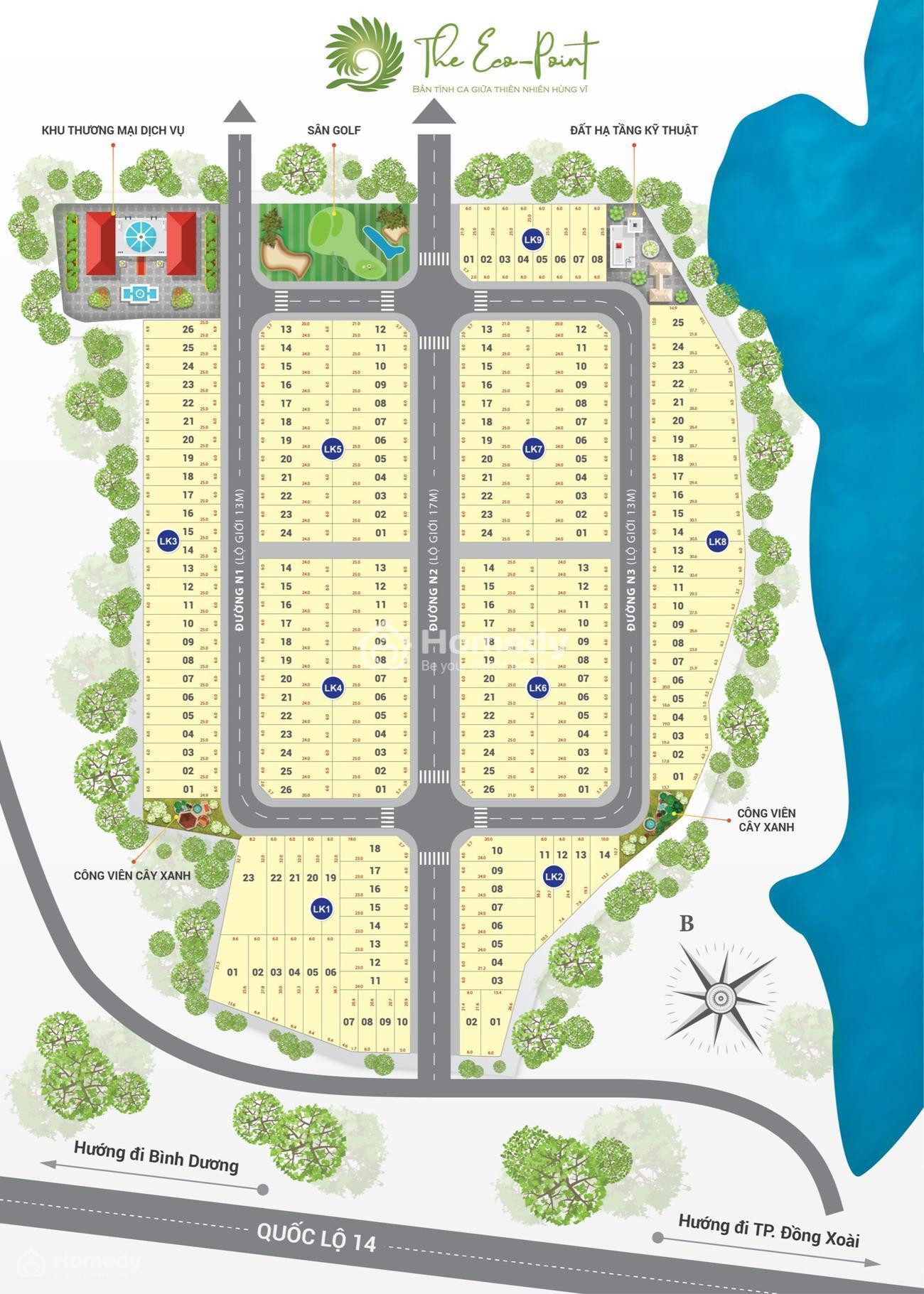 Mặt bằng The Eco Point