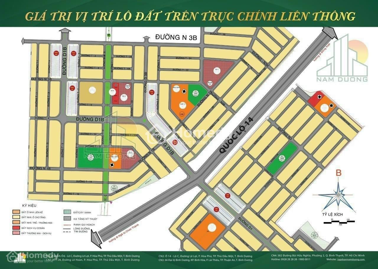 Mặt bằng Becamex Bình Phước
