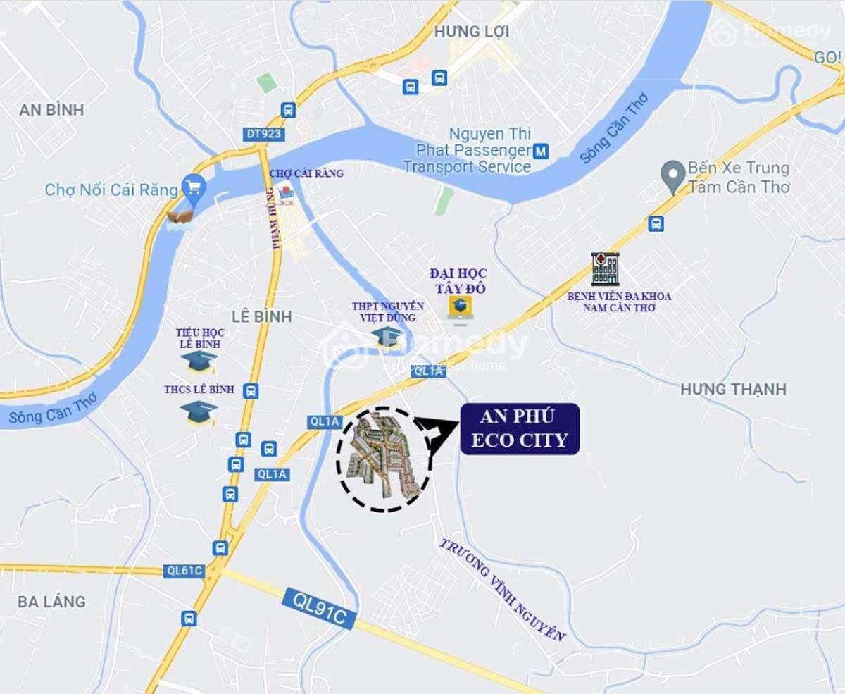 Vị trí dự án An Phú Eco City
