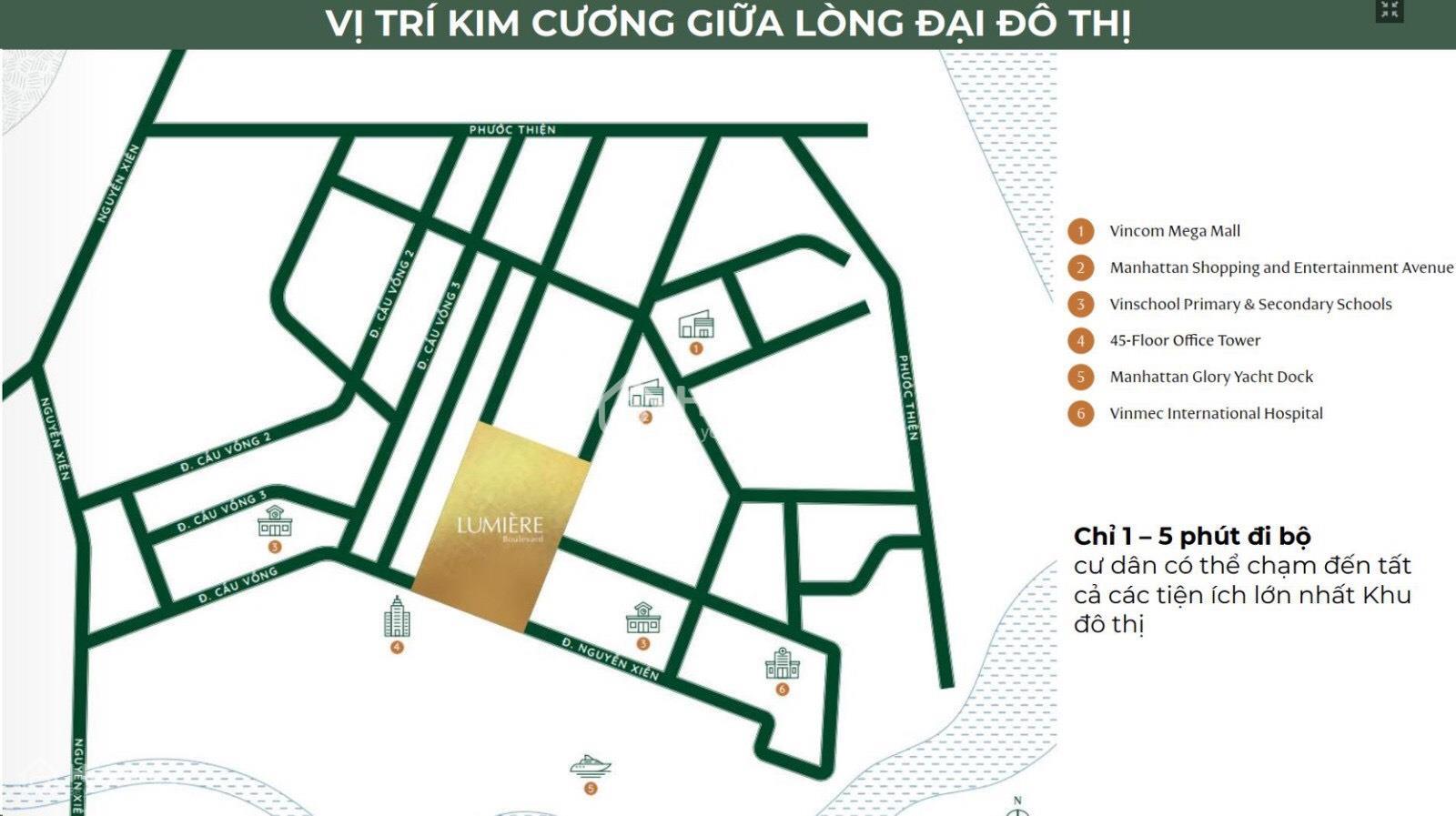 Vị trí dự án Lumiere Boulevard