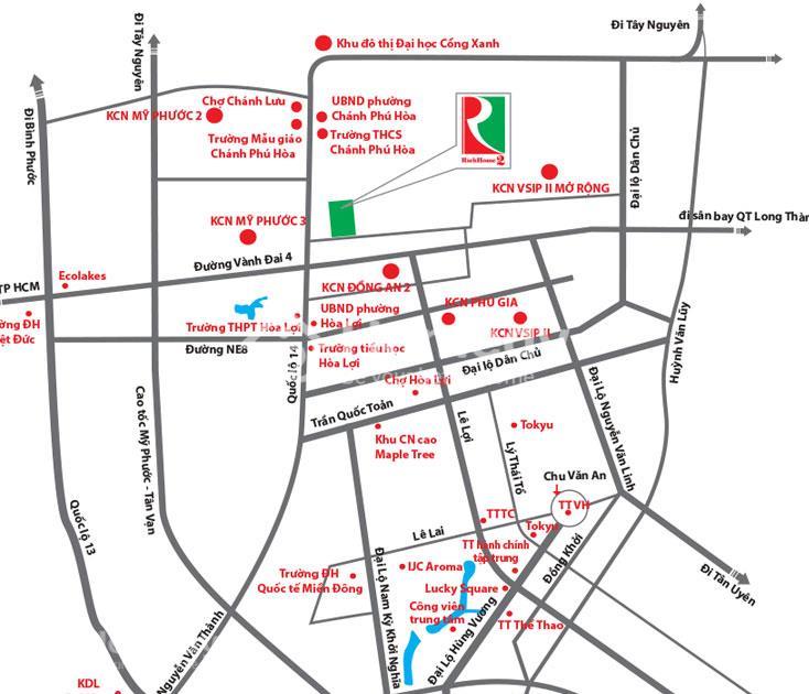 Vị trí dự án Richland Residence