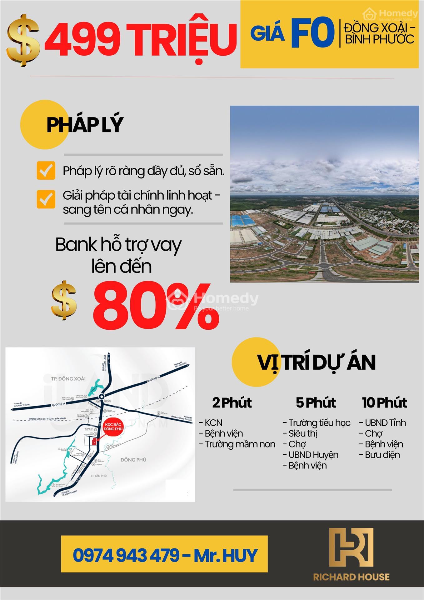 Vị trí dự án Khu dân cư Bắc Đồng Phú