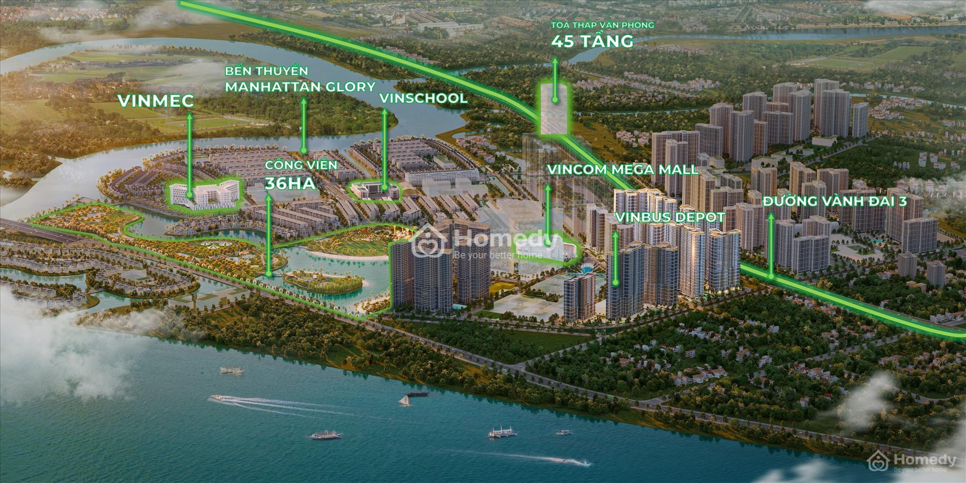 Tiện ích ngoại khu dự án Lumière Boulevard
