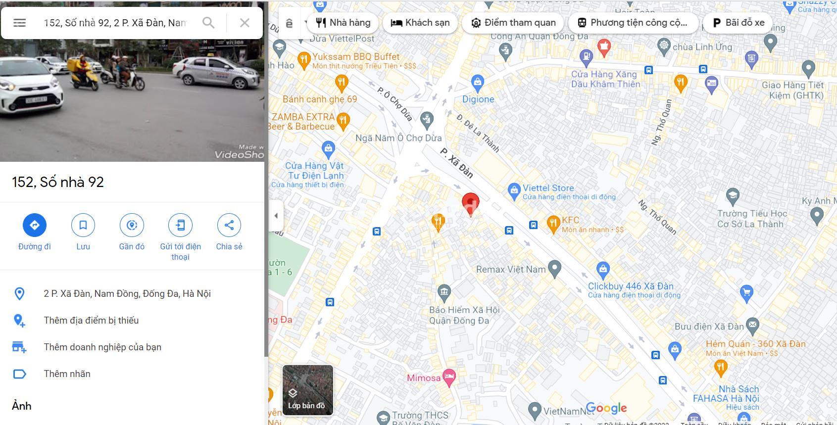 Vị trí nhà biệt thự