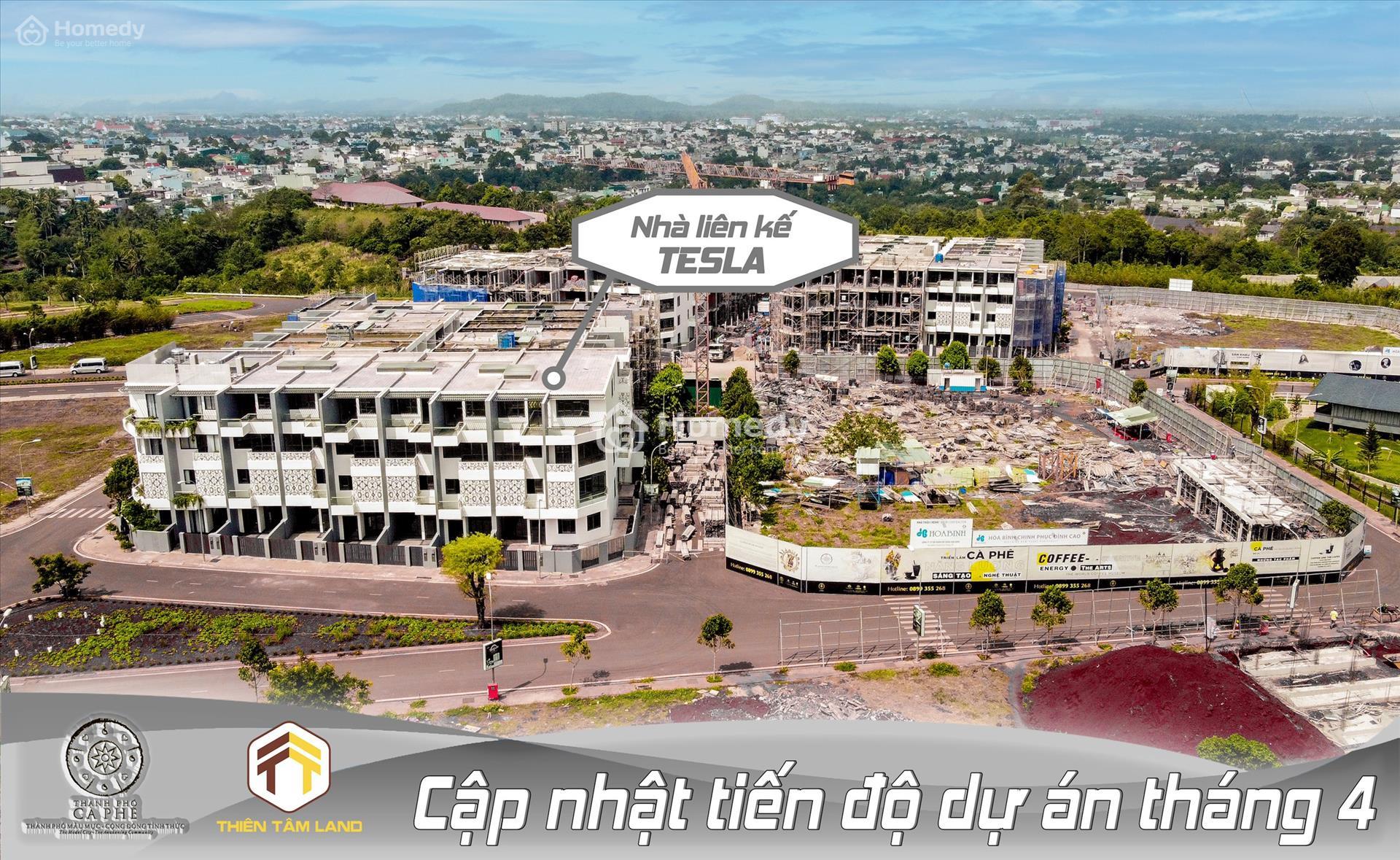 Tiến độ dự án Thành phố Cà Phê tháng 4/2022