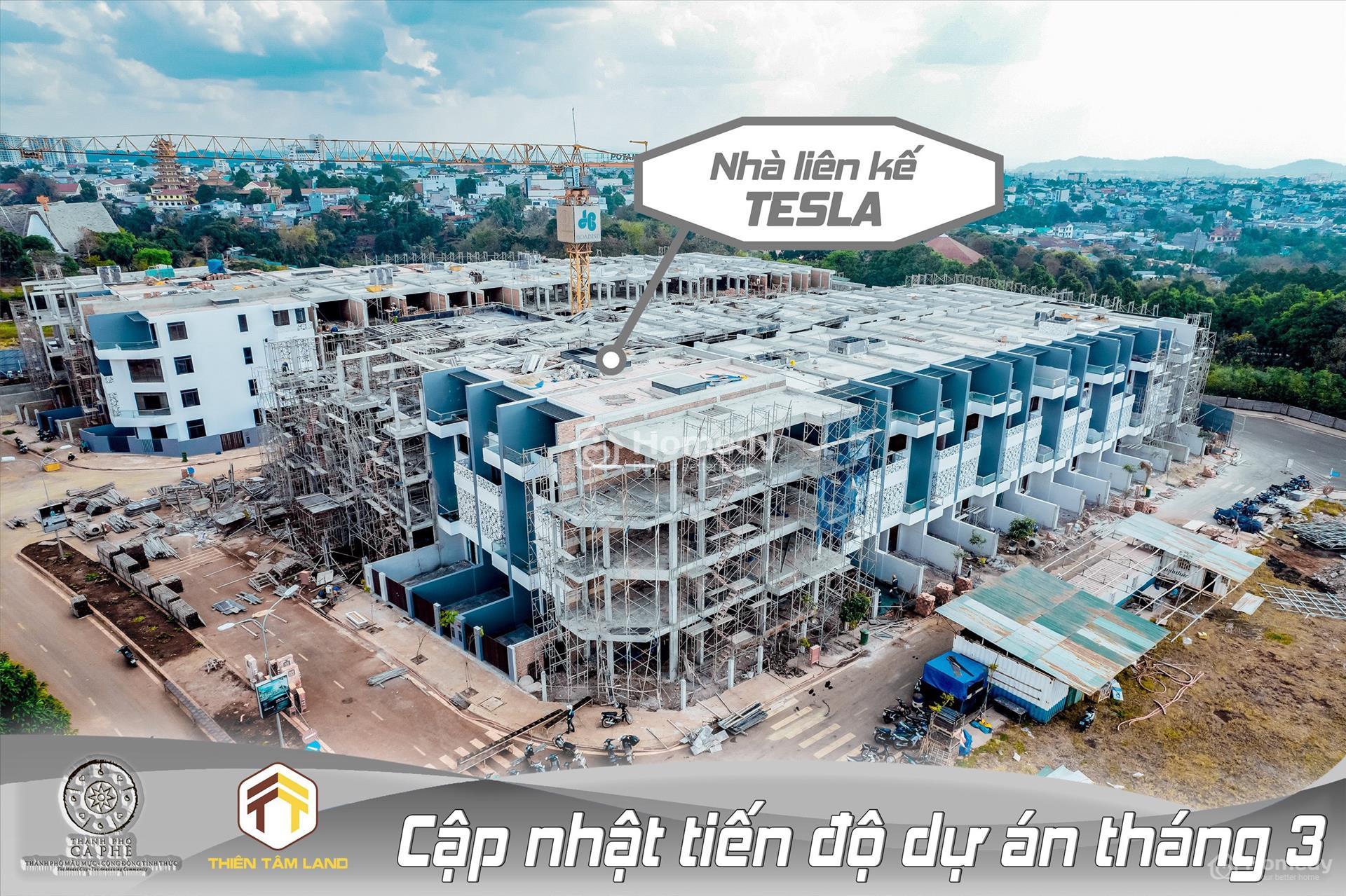Tiến độ dự án Thành phố Cà Phê tháng 3/2022