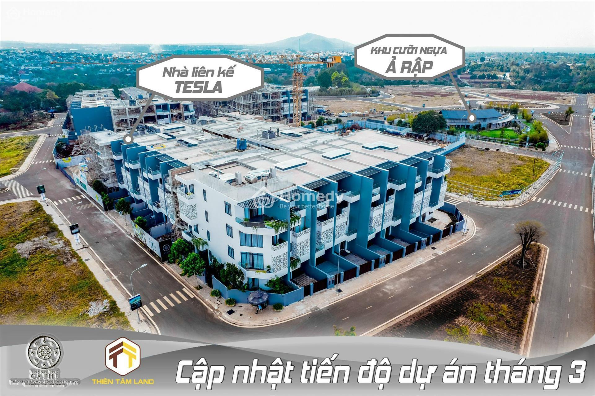 Tiến độ dự án Thành phố Cà Phê tháng 3/2022