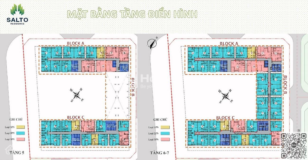 Mặt bằng dự án Salto Residence