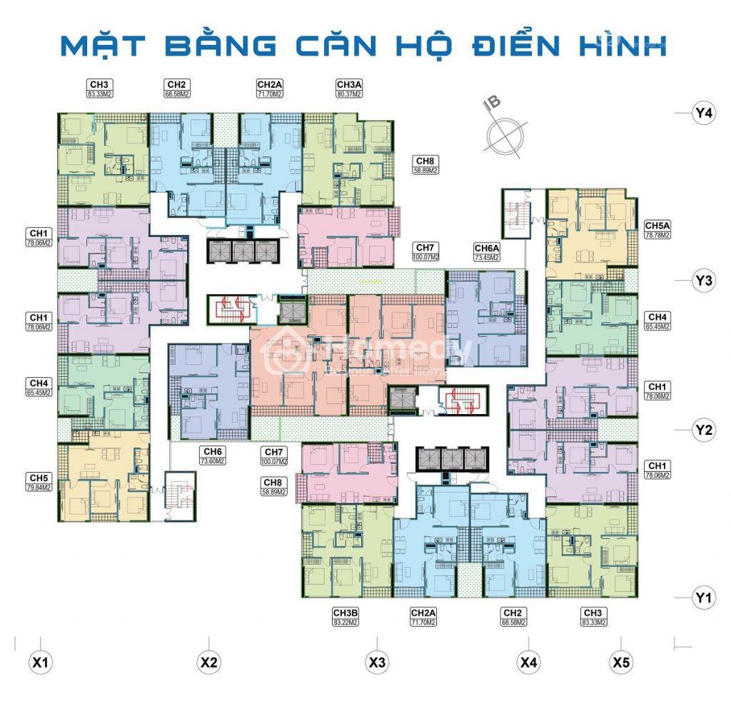 Mặt bằng căn hộ điển hình