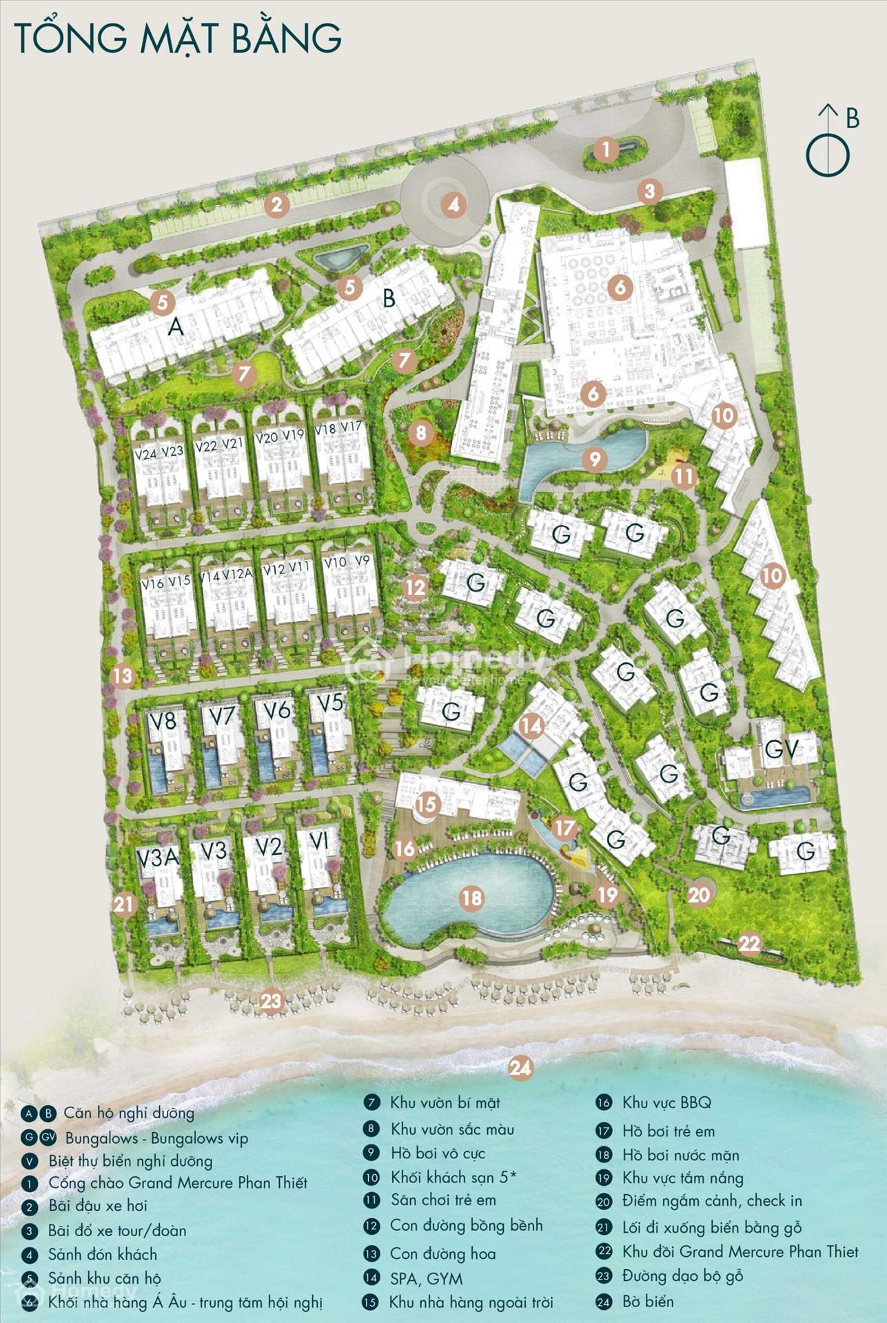 Mặt bằng tổng thể dự án Grand Mercure Phan Thiết