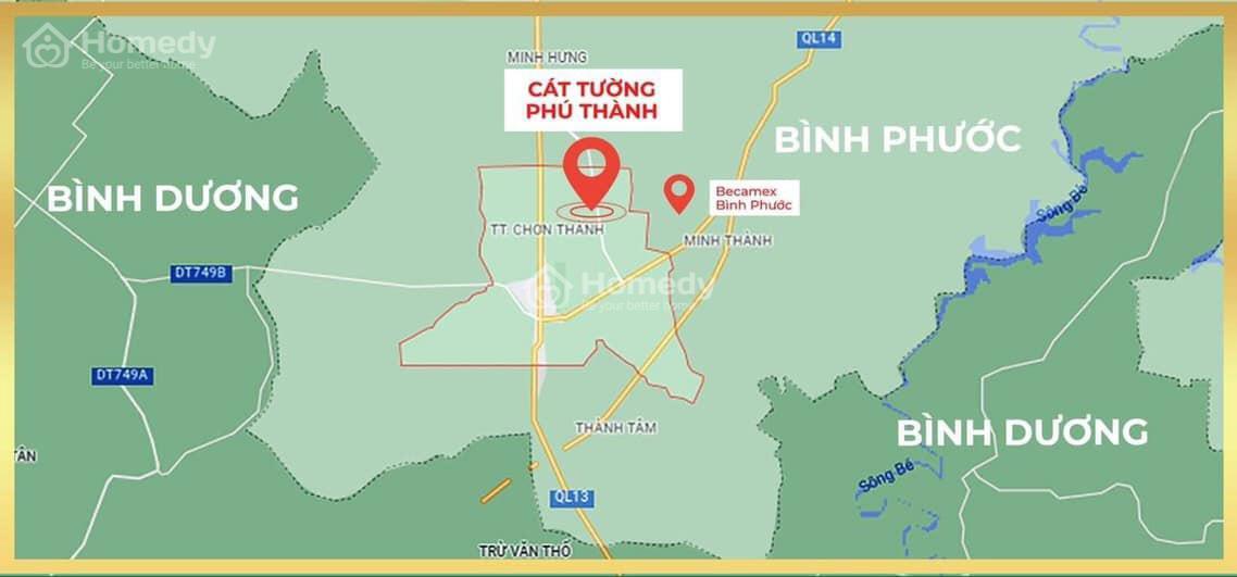 Vị trí Khu dân cư Cát Tường Phú Thành