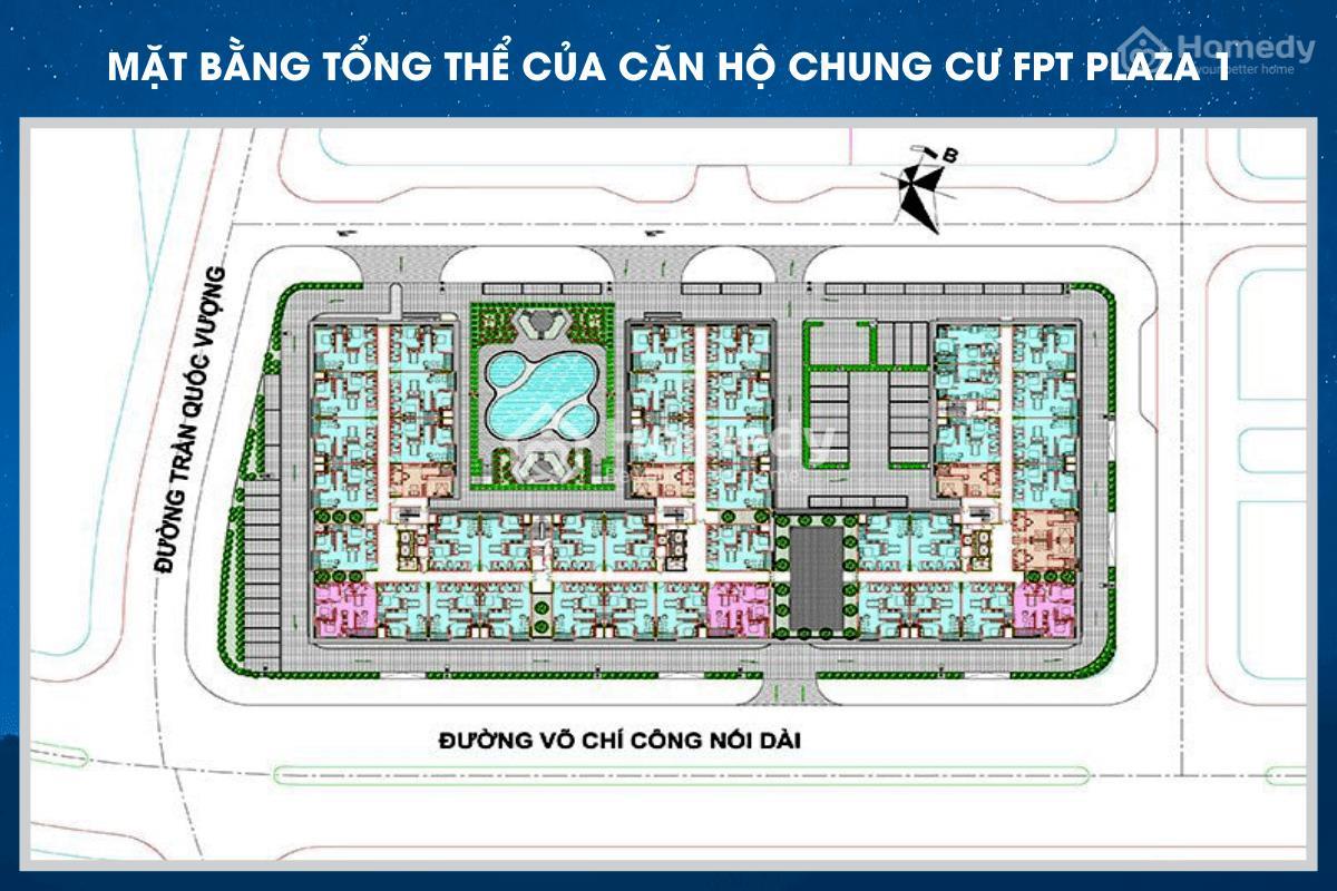 Mặt bằng tổng thể FPT Plaza 1 Đà Nẵng