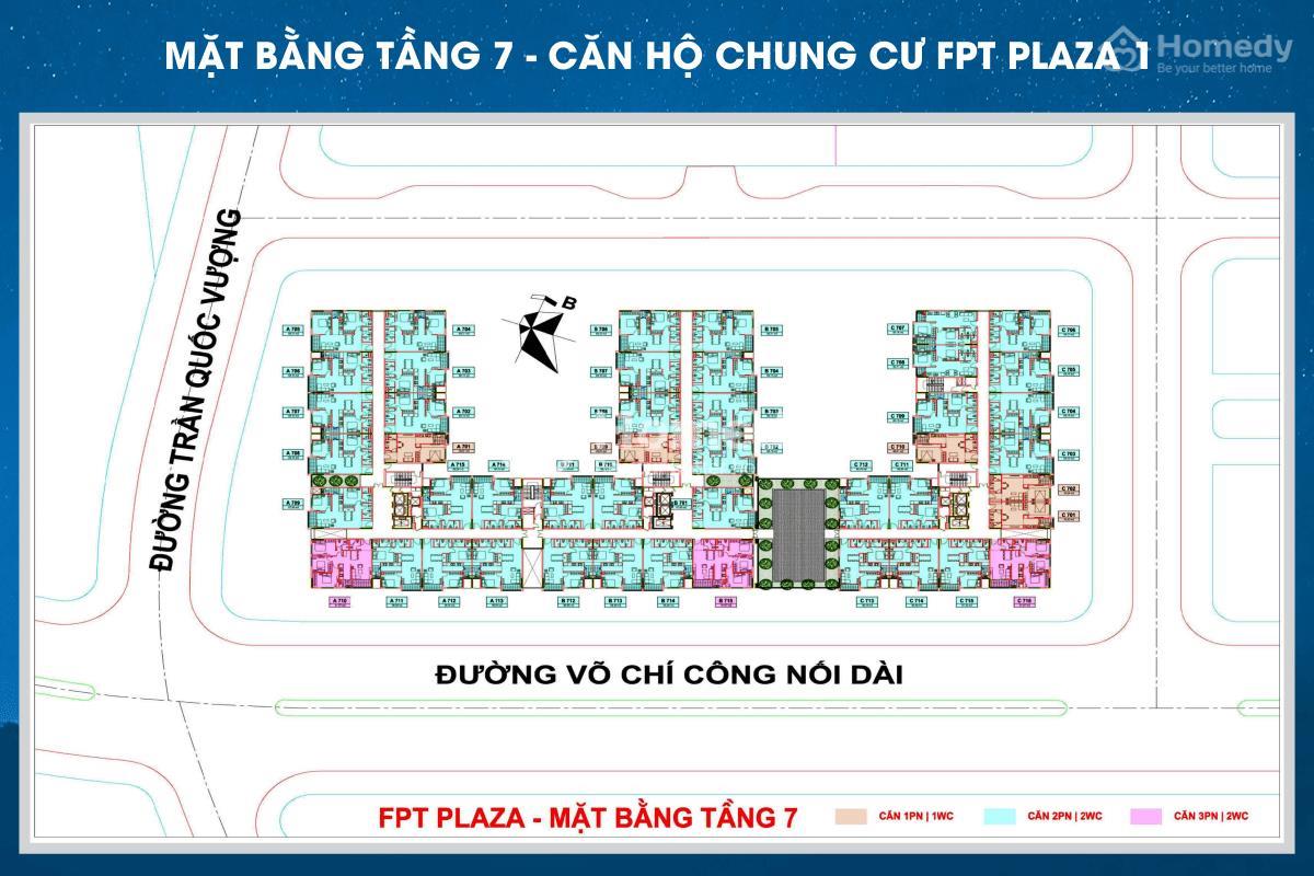 Mặt bằng tầng 5 FPT Plaza 1 Đà Nẵng