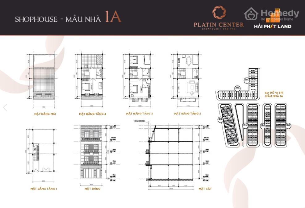 Mặt bằng Platin Center Cẩm Phả