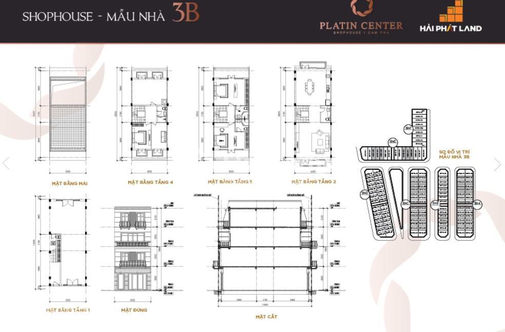 Mặt bằng Platin Center Cẩm Phả
