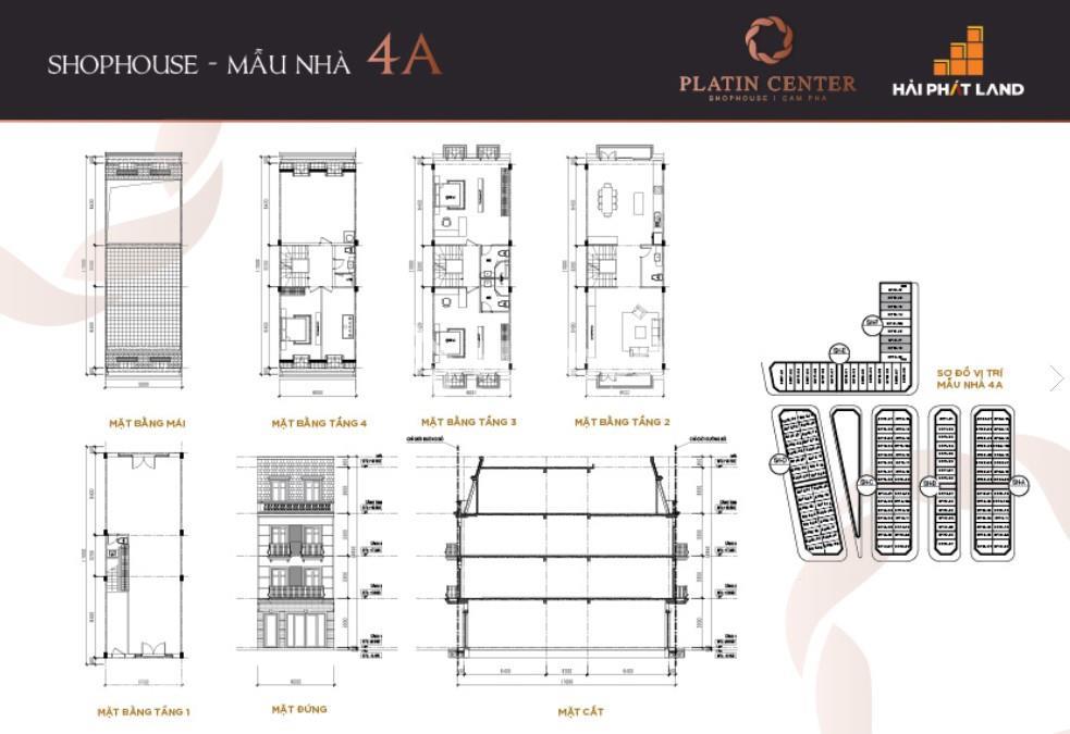 Mặt bằng Platin Center Cẩm Phả