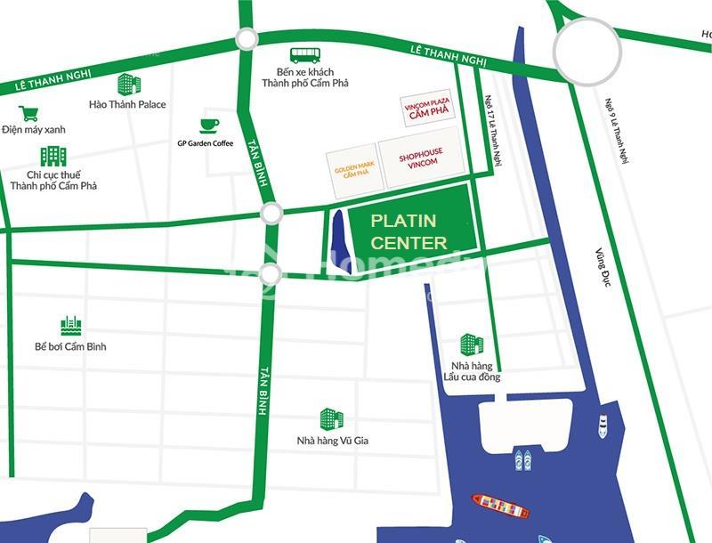 Vị trí Platin Center Cẩm Phả