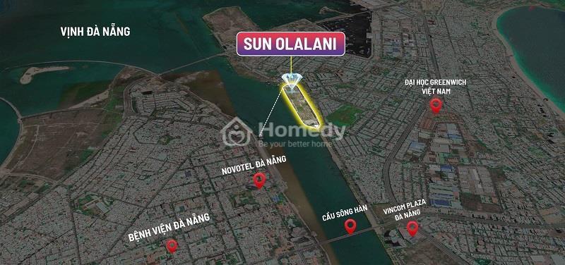 Vị trí dự án Sun Olalani Đà Nẵng