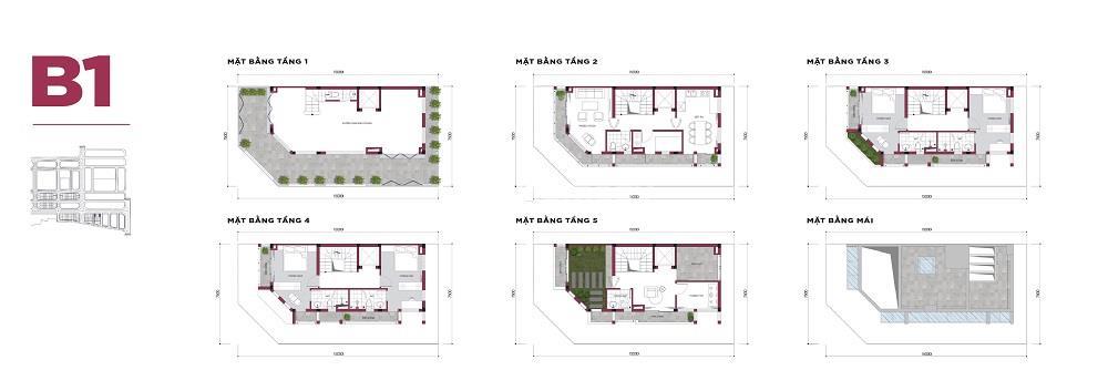 Mặt bằng Highway 5 Residences