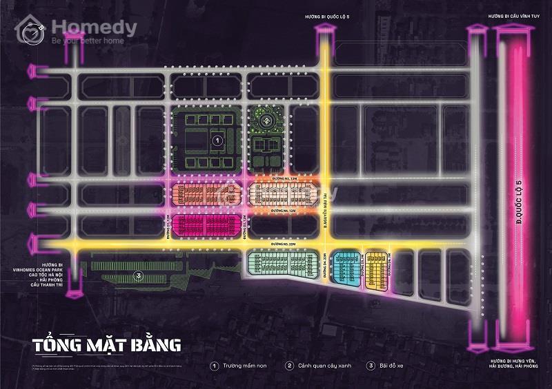 Mặt bằng tổng thể Highway 5 Residences