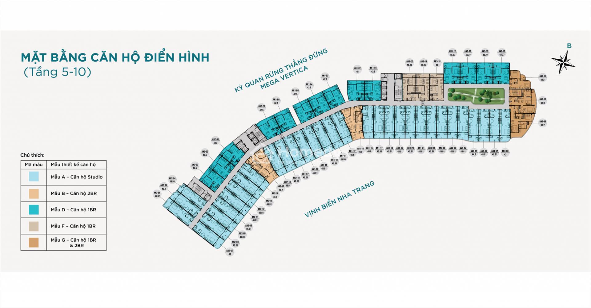 Mặt bằng AnCruising Nha Trang