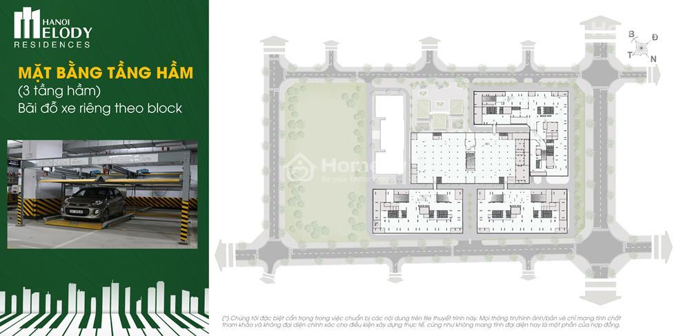 Mặt bằng Hanoi Melody Residences