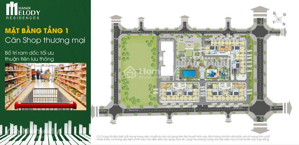 Mặt bằng Hanoi Melody Residences