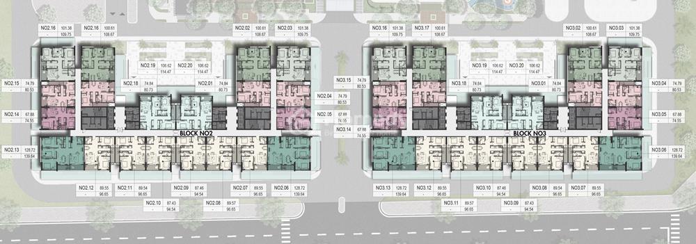 Mặt bằng Hanoi Melody Residences