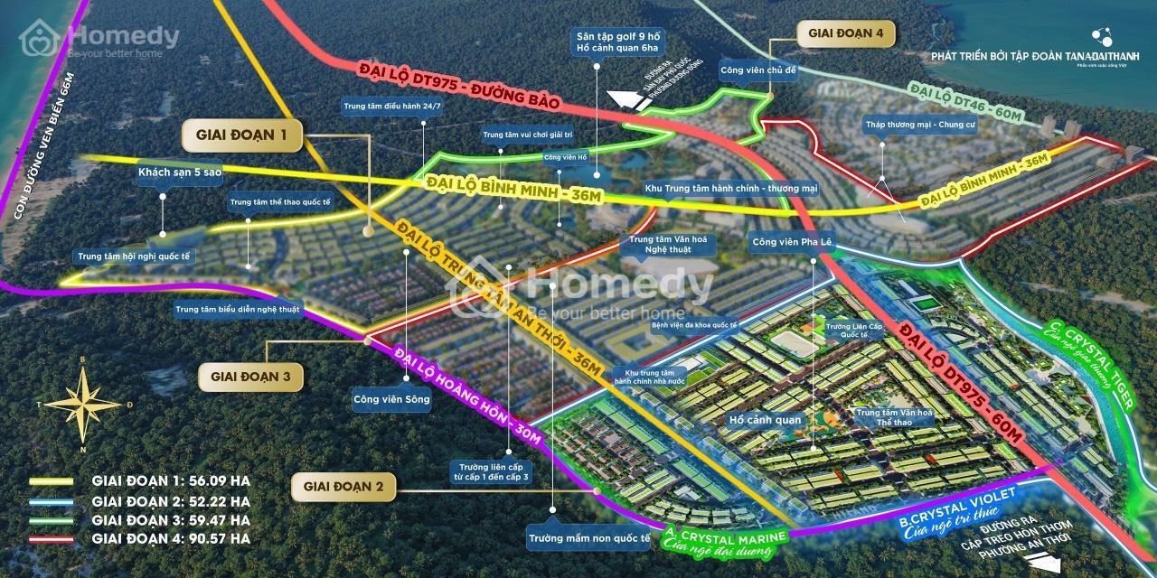 Mặt bằng tổng thể dự án Meyhomes Capital Phú Quốc