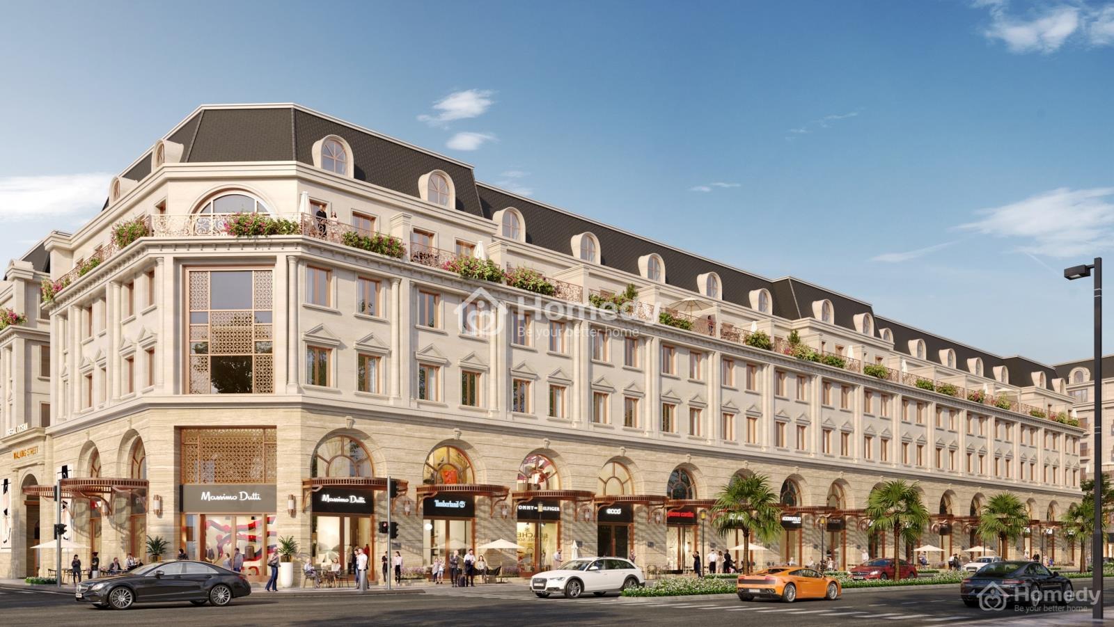Phối cảnh Boutique Hotels 4,5 tầng thuộc các Block LK1; LK2