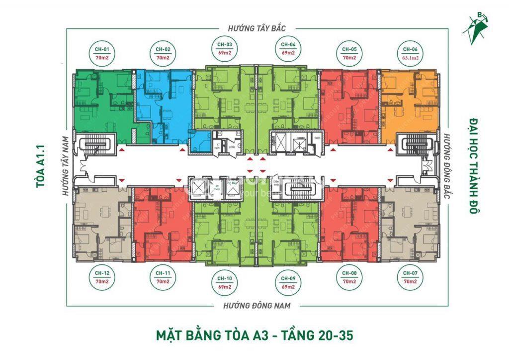 Mặt bằng THT New City