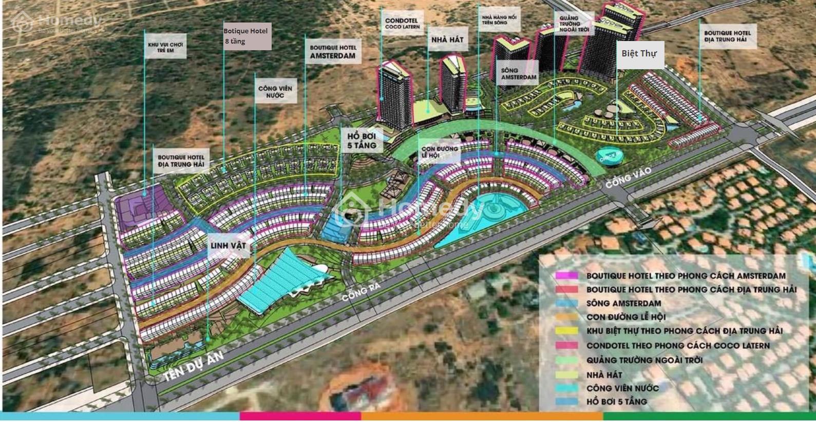 Mặt bằng tổng thể dự án Mũi Né Summer Land Resort