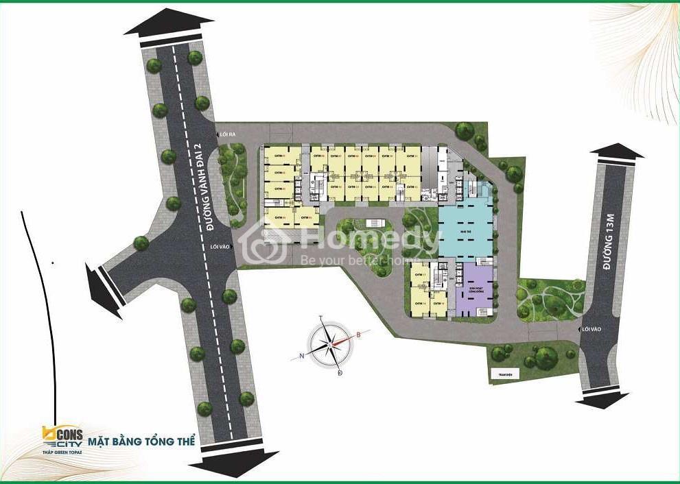Mặt bằng dự án Bcons City