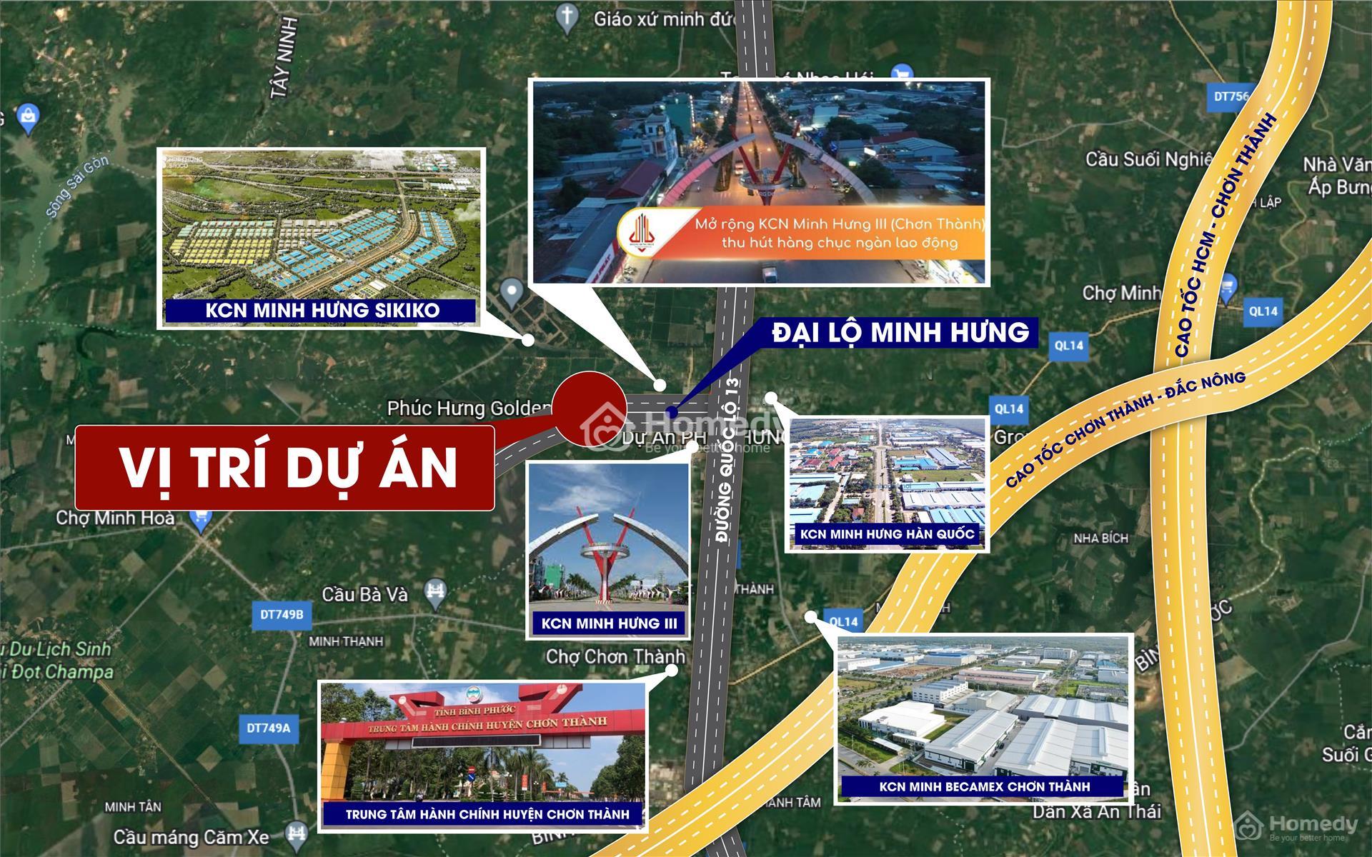 Vị trí dự án Phúc Hưng Golden